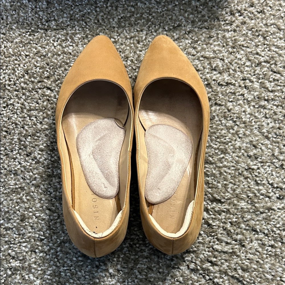Nisolo Camel Pointed Toe Flats